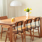 Chocolate Solid Cherry Wood Chair, back view