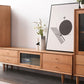 The Elegante Solid Wood TV Console is available in both solid cherry wood and solid oak.