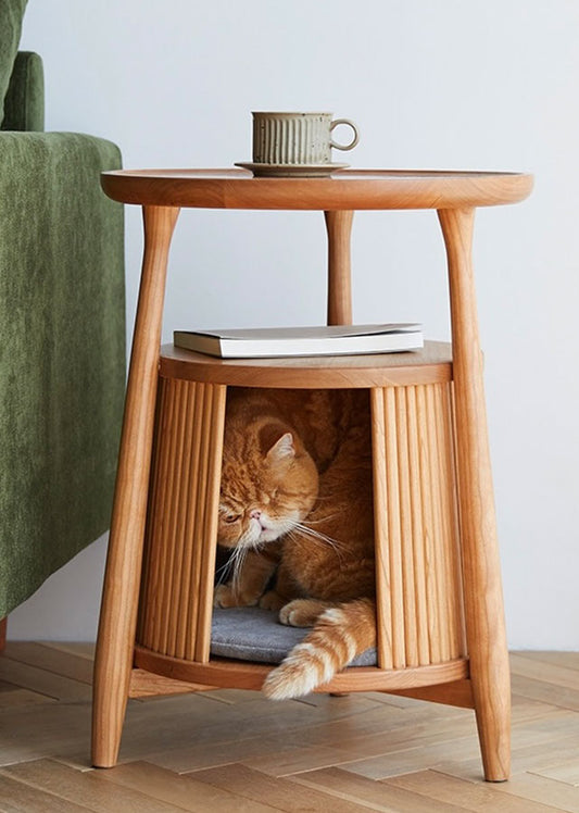 Chatte Solid Wood Side Table