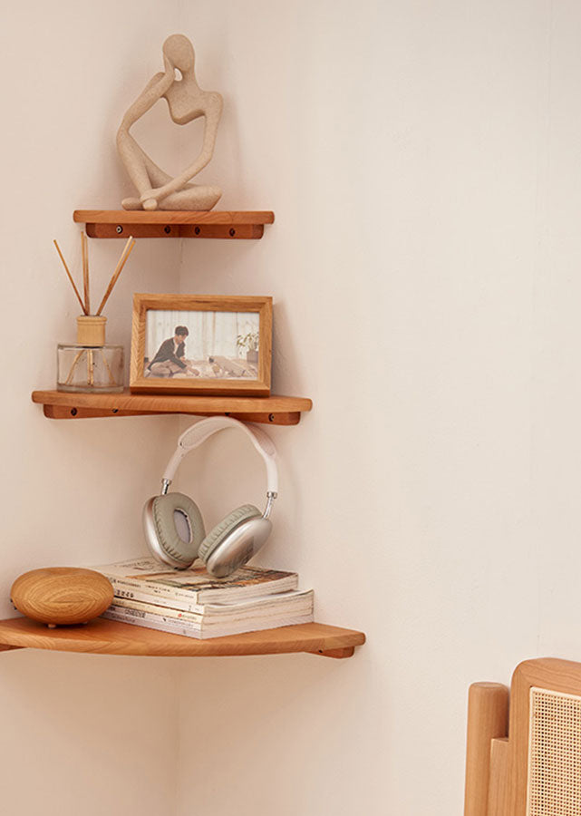 Quarta Solid Wood Wall Shelves