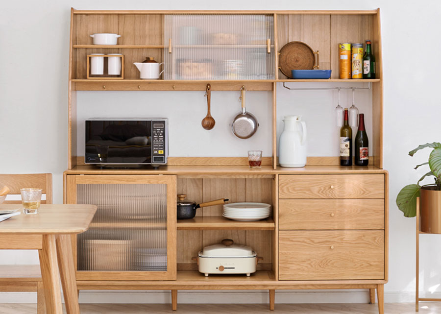 The top and bottom of the Bailey Solid Oak dining sideboard can be purchased seperately.