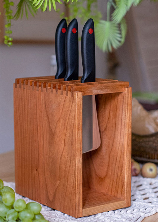Solid Wood Knife Stand