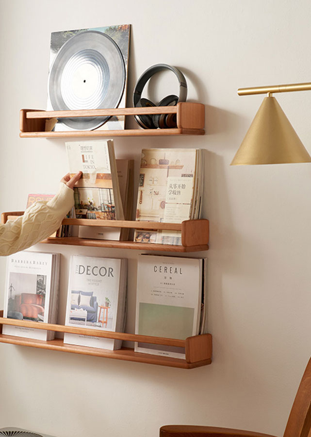 Obice Solid Wood Wall Shelves