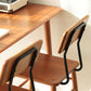 Chocolate Solid Cherry Wood Chair, close up