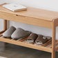 Aperio Solid Oak Bench, front view.