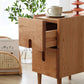 Compact Solid Wood Nightstand
