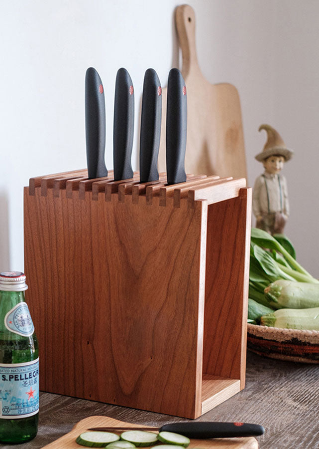 Solid Wood Knife Stand