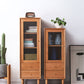 Elegante Solid Cherry Wood Tall Cabinet
