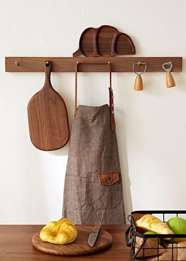 Fila Solid Dark Walnut Wall Hook