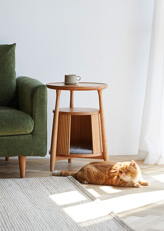 Chatte Solid Wood Side Table