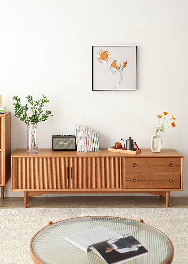 Serene Solid Wood TV Console