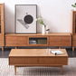 The Elegante series of solid cherry wood furniture for the living room.